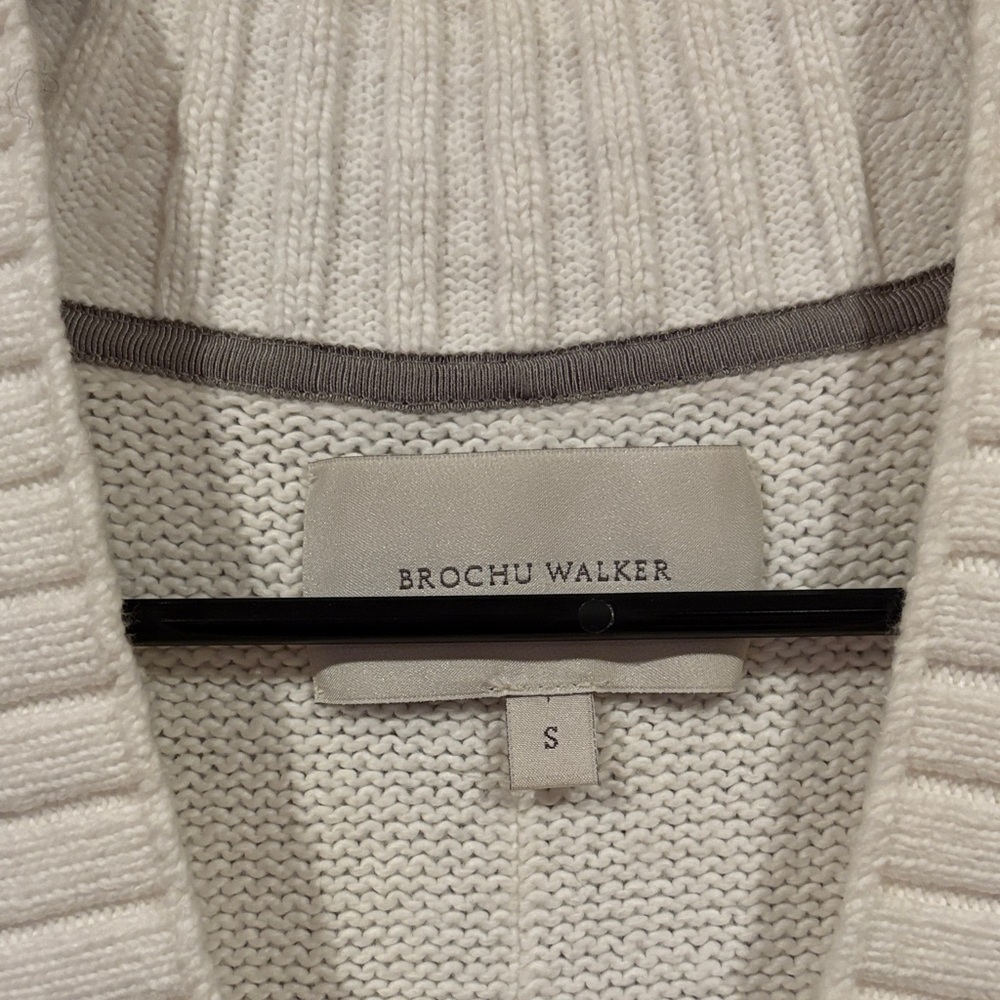 Brochu Walker Cream Knit Sweater Vest - Picture 2 of 3